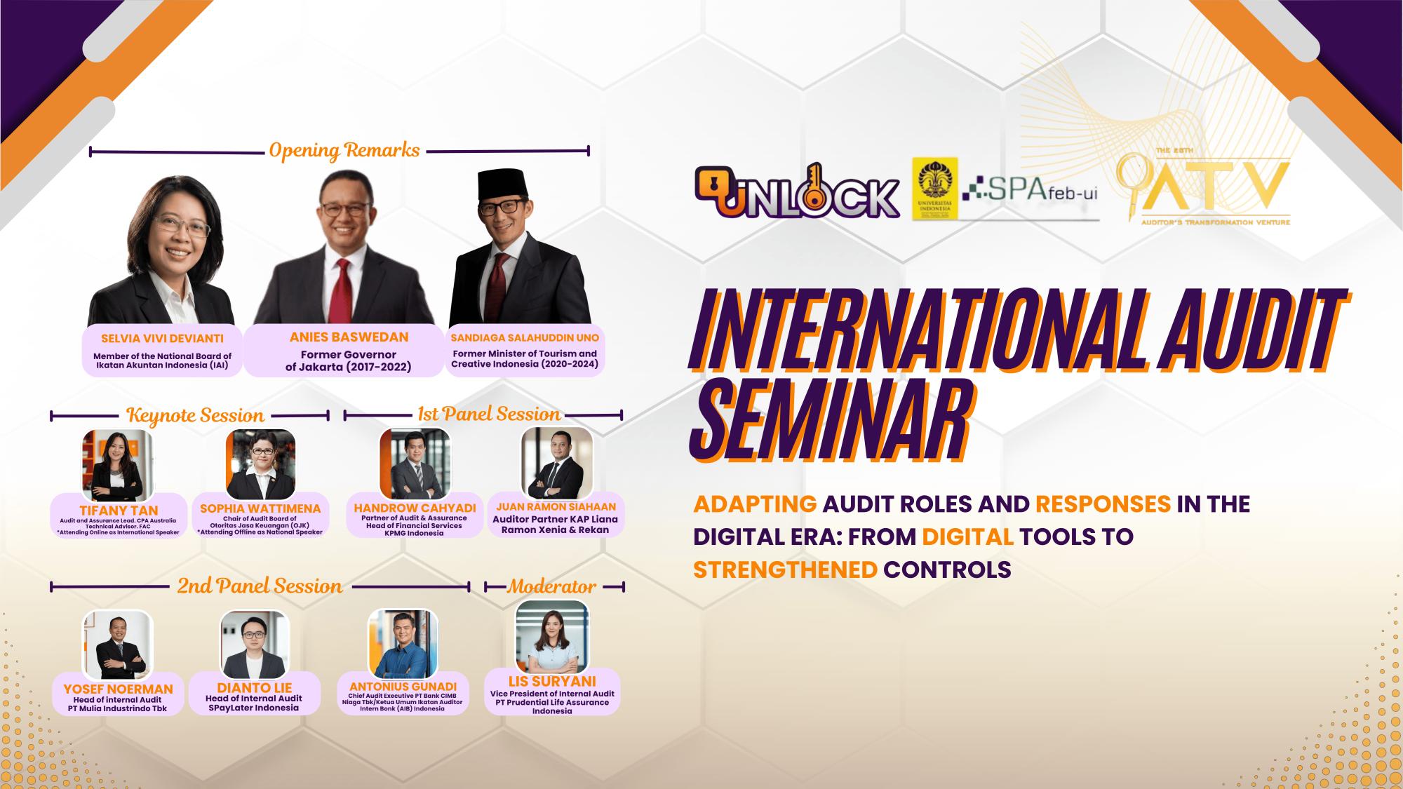 International Audit Seminar - Adapting Audit Roles and Responses in the Digital Era: From Digital Tools to Strengthened Controls